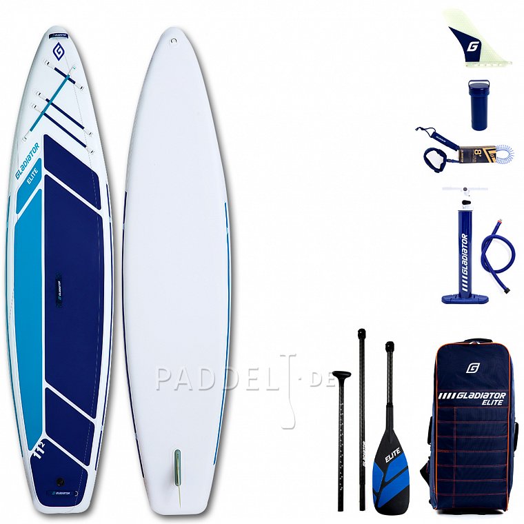 SUP GLADIATOR ELITE 11'2 TOURING mit Paddel - aufblasbares Stand Up Paddle Board