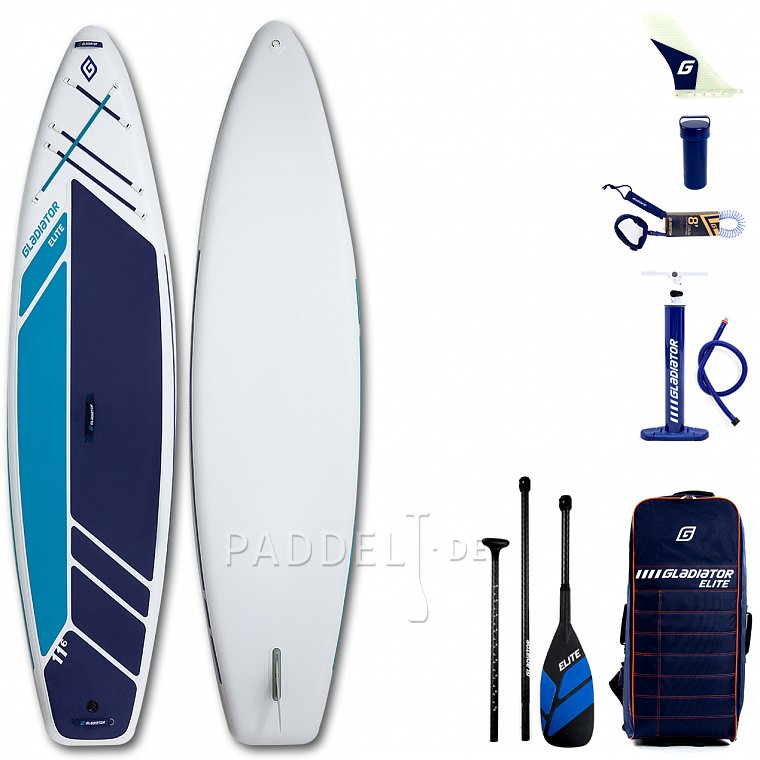 SUP GLADIATOR ELITE 11'6 TOURING mit Paddel - aufblasbares Stand Up Paddle Board