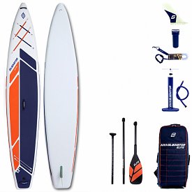 SUP GLADIATOR ELITE 12'6 Sport mit Karbon Paddel - aufblasbares Stand Up Paddle Board