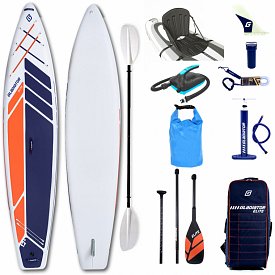 SUP GLADIATOR ELITE 12'6 Touring mit Karbon Paddel - aufblasbares Stand Up Paddle Board