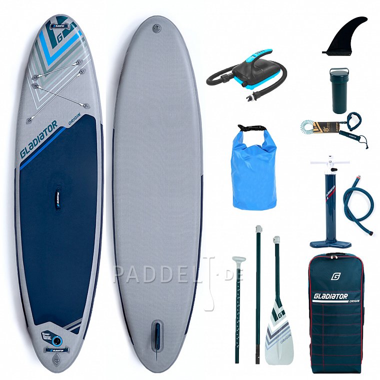 SUP GLADIATOR ORIGIN 10'8 mit Paddel - aufblasbares Stand Up Paddle Board