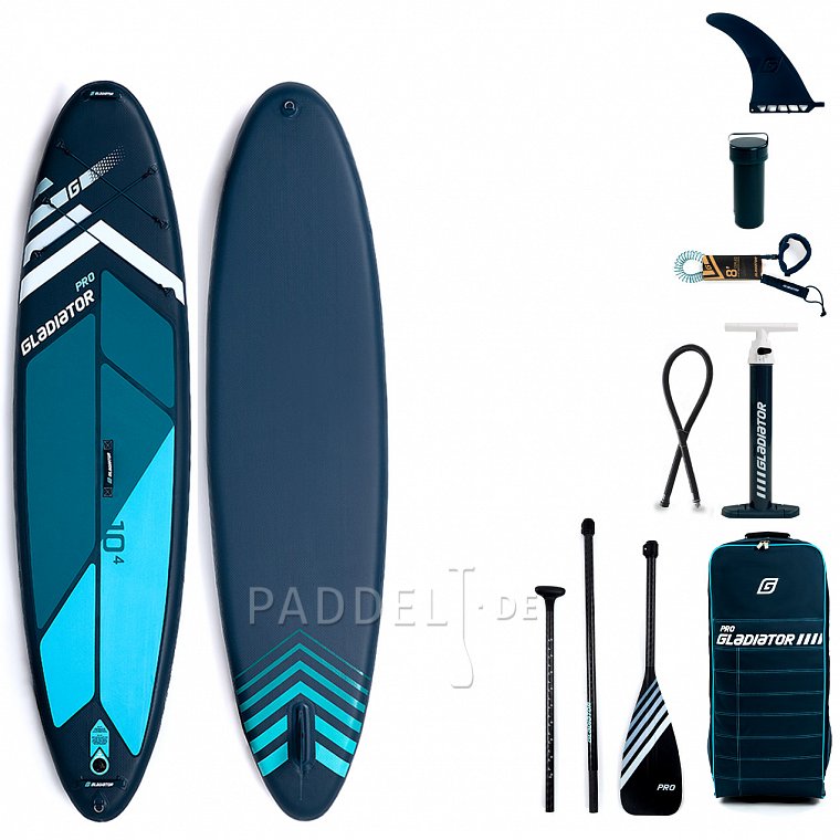 SUP GLADIATOR PRO 10'4 mit Paddel model 2022- aufblasbares Stand Up Paddle Board