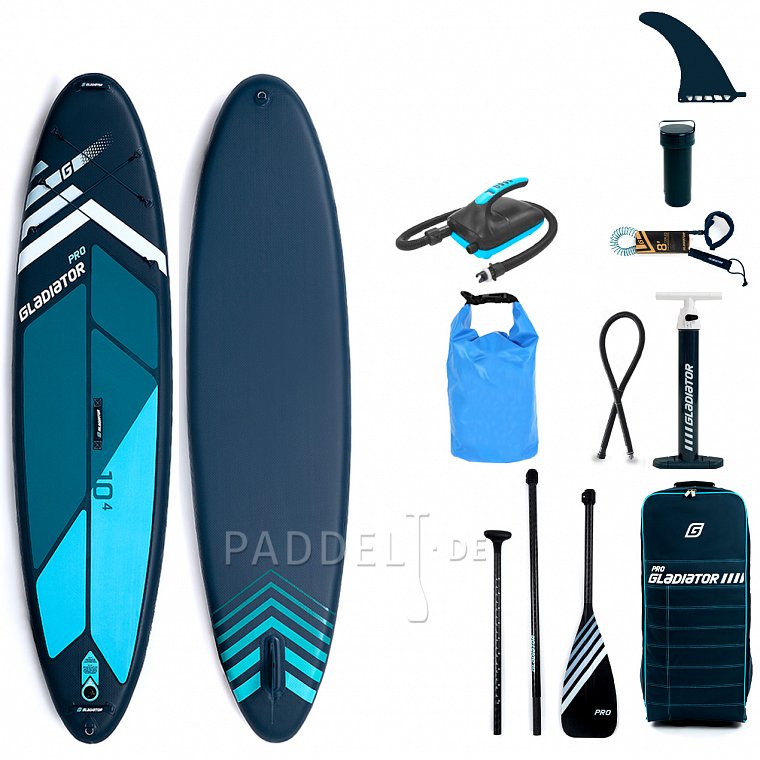 SUP GLADIATOR PRO 10'4 mit Paddel Modell 2022- aufblasbares Stand Up Paddle Board