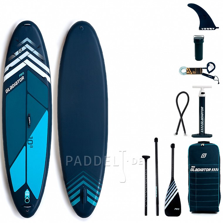 SUP GLADIATOR PRO 10'8 mit Paddel model 2022  - aufblasbares Stand Up Paddle Board