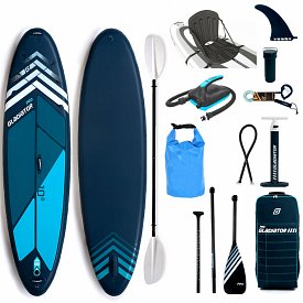 SUP GLADIATOR PRO 10'8 mit Paddel - aufblasbares Stand Up Paddle Board