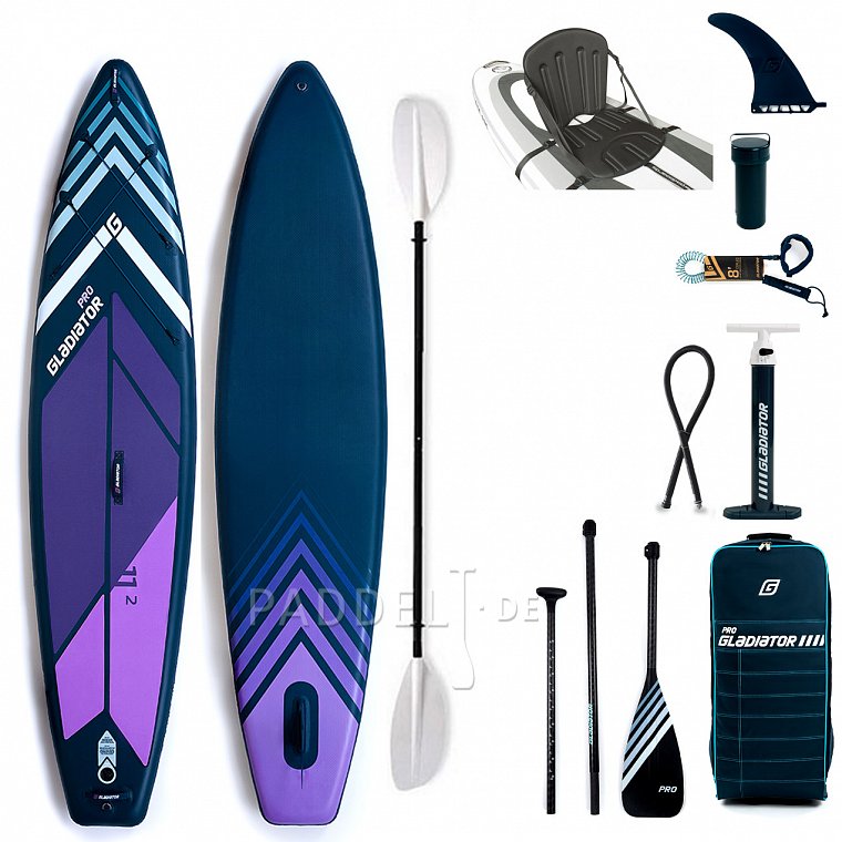 SUP GLADIATOR PRO 11'2 mit Paddel model 2022 - aufblasbares Stand Up Paddle Board