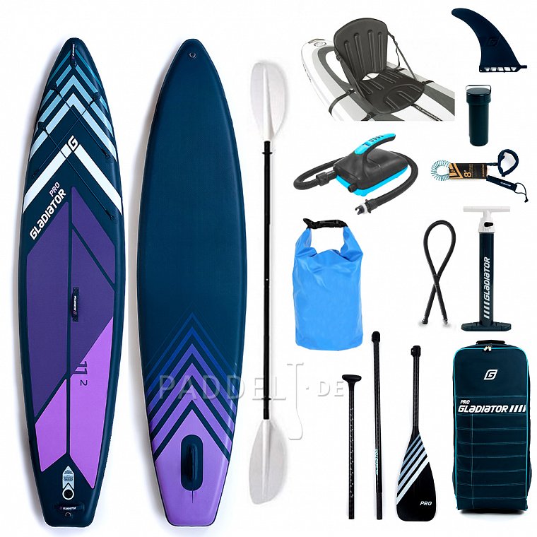 SUP GLADIATOR PRO 11'2 mit Paddel model 2022 - aufblasbares Stand Up Paddle Board