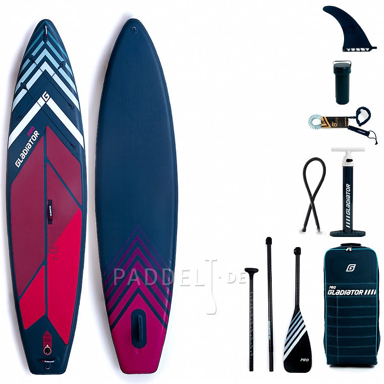 SUP GLADIATOR PRO 11'4 mit Paddel model 2022 - aufblasbares Stand Up Paddle Board