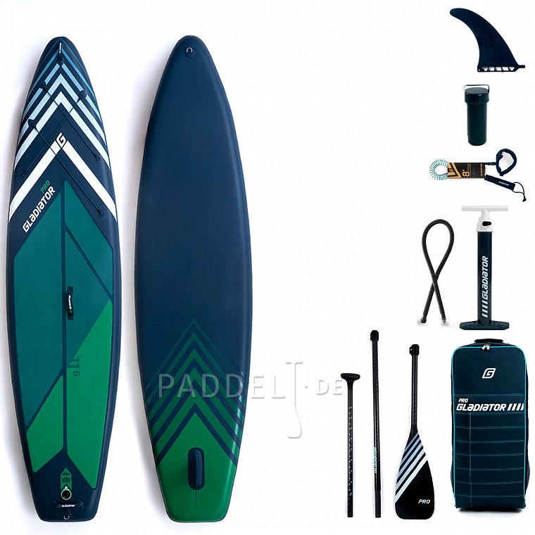 SUP GLADIATOR PRO 11'6  mit Paddel model 2022 - aufblasbares Stand Up Paddle Board