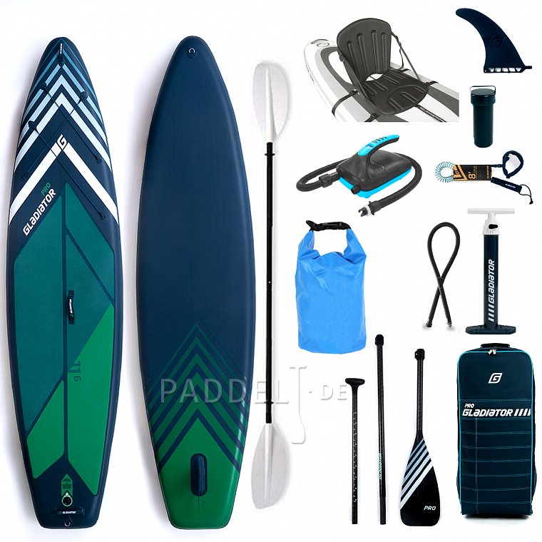 SUP GLADIATOR PRO 11'6  mit Paddel model 2022 - aufblasbares Stand Up Paddle Board