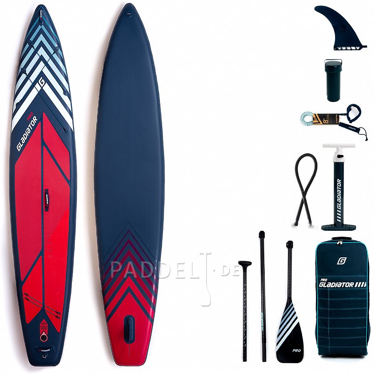 SUP GLADIATOR PRO 12'6 LIGHT mit Paddel - aufblasbares Stand Up Paddle Board