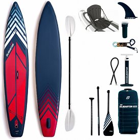 SUP GLADIATOR PRO 12'6 LIGHT mit Paddel - aufblasbares Stand Up Paddle Board