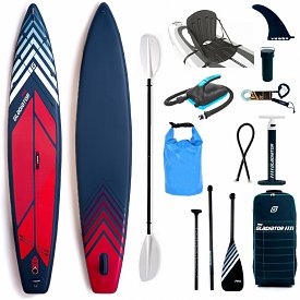 SUP GLADIATOR PRO 12'6 LIGHT mit Paddel - aufblasbares Stand Up Paddle Board