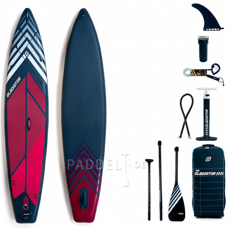 SUP GLADIATOR PRO 12'6 TOURING mit Paddel model 2022 - aufblasbares Stand Up Paddle Board