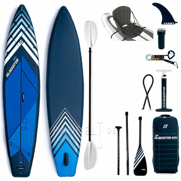 SUP GLADIATOR PRO 12'6 WIDE mit Paddel - aufblasbares Stand Up Paddle Board