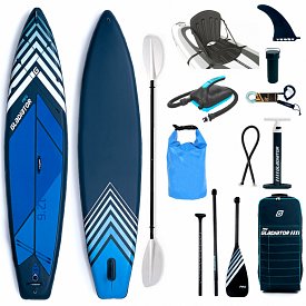 SUP GLADIATOR PRO 12'6 WIDE mit Paddel Modell 2022 - aufblasbares Stand Up Paddle Board