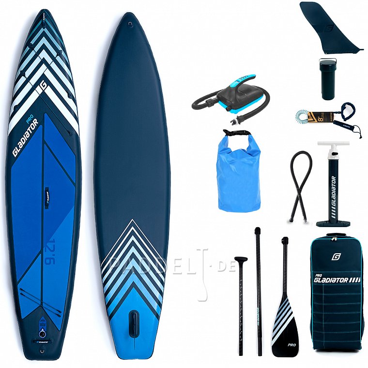 SUP GLADIATOR PRO 12'6 WIDE mit Paddel Modell 2022 - aufblasbares Stand Up Paddle Board