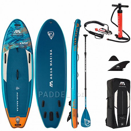 SUP AQUA MARINA RAPID 9’6″ Modell 2022 - aufblasbares Stand Up Paddle Board