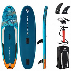 SUP AQUA MARINA Blade 10'6 Modell 2022 - aufblasbares Stand Up Paddle Board mit Windsurf-Option