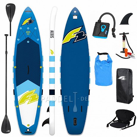 SUP F2 AXXIS 11'6 COMBO BLUE mit Paddel - aufblasbares Stand Up Paddle Board