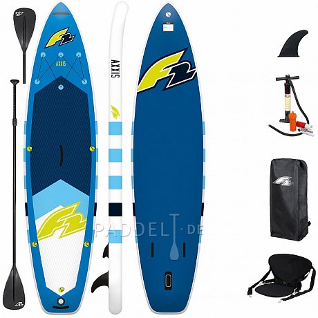 SUP F2 AXXIS 12'2 COMBO BLUE mit Paddel - aufblasbares Stand Up Paddle Board