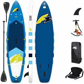 SUP F2 AXXIS 12'2 COMBO BLUE mit Paddel - aufblasbares Stand Up Paddle Board