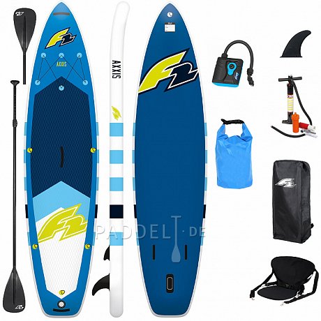 SUP F2 AXXIS 12'2 COMBO BLUE mit Paddel - aufblasbares Stand Up Paddle Board
