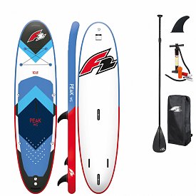 SUP F2 PEAK WINDSURF 10'8 BLUE - aufblasbares Stand Up Paddle Board, Windsurfboard