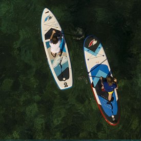 SUP F2 PEAK WINDSURF 10'8 BLUE - aufblasbares Stand Up Paddle Board, Windsurfboard