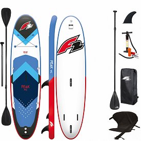 SUP F2 PEAK WINDSURF 10'8 BLUE - aufblasbares Stand Up Paddle Board, Windsurfboard