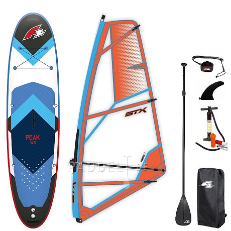 SUP F2 PEAK WINDSURF 11'8 BLUE WindSUP incl. Segel - aufblasbares Stand Up Paddle Board, Windsurfboard