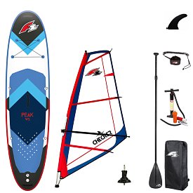 SUP F2 PEAK WINDSURF 11'8 BLUE WindSUP incl. Segel - aufblasbares Stand Up Paddle Board, Windsurfboard