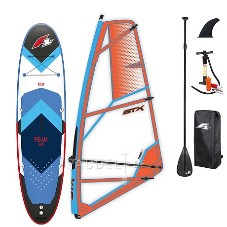 SUP F2 PEAK WINDSURF 10'8 BLUE WindSUP incl. Segel - aufblasbares Stand Up Paddle Board, Windsurfboard