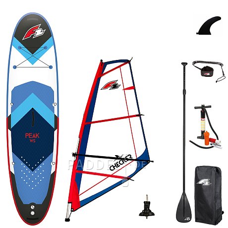 SUP F2 PEAK WINDSURF 10'8 BLUE WindSUP incl. Segel - aufblasbares Stand Up Paddle Board, Windsurfboard