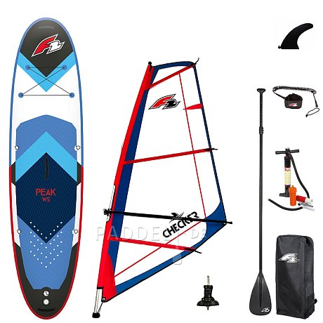 SUP F2 PEAK WINDSURF 10'8 BLUE WindSUP incl. Segel - aufblasbares Stand Up Paddle Board, Windsurfboard