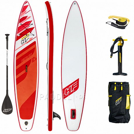 SUP HYDRO FORCE FASTBLAST TECH 12'6 mit Paddel- aufblasbares Stand Up Paddle Board