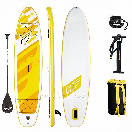 SUP HYDRO FORCE AQUA CRUISER TECH 10'6 mit Paddel - aufblasbares Stand Up Paddle Board