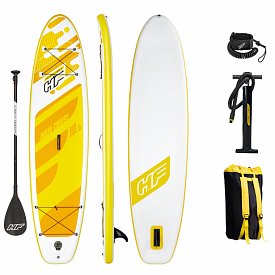 SUP HYDRO FORCE AQUA CRUISER TECH 10'6 mit Paddel - aufblasbares Stand Up Paddle Board