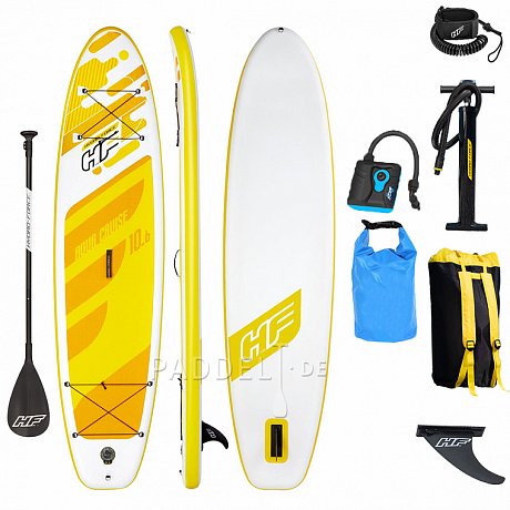 SUP HYDRO FORCE AQUA CRUISER TECH 10'6 mit Paddel - aufblasbares Stand Up Paddle Board