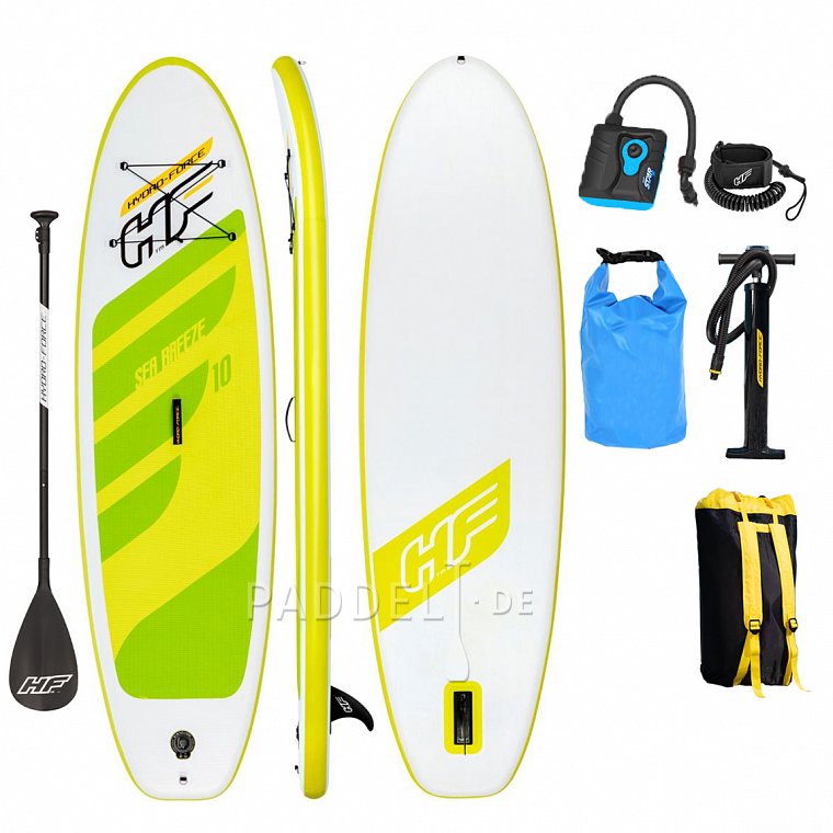 SUP HYDRO FORCE SEA BREEZE 10'0 mit Paddel - aufblasbares Stand Up Paddle Board