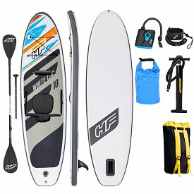 SUP HYDRO FORCE WHITE CAP COMBO 10'0 Set mit Paddel- aufblasbares Stand Up Paddle Board