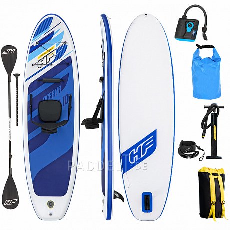 SUP HYDRO FORCE OCEANA COMBO 10'0 Set mit Paddel 2021 - aufblasbares Stand Up Paddle Board