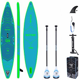 SUP WATTSUP  Whale 14'6'' mit Paddel - aufblasbares Stand Up Paddle Board