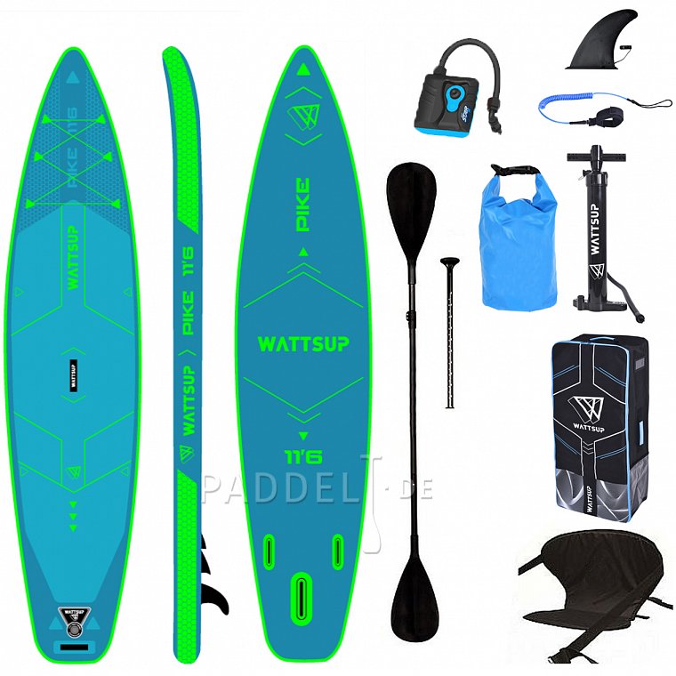 Paddleboard WATTSUP  Pike Combo 11'6'' - nafukovací paddleboard s pádlem