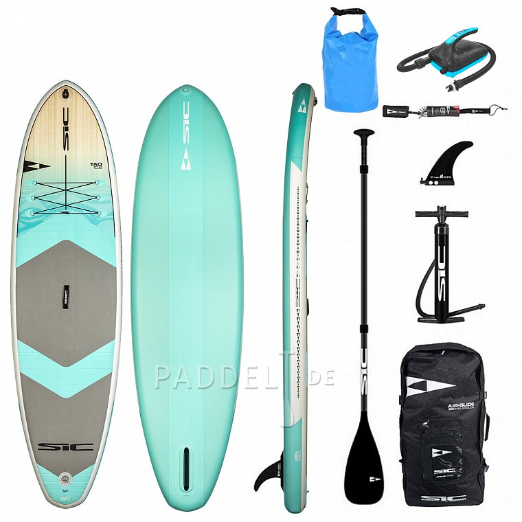 SUP SIC MAUI TAO SURF AIR-GLIDE 10'6 x 33'' mit Paddel - aufblasbares Stand Up Paddle Board