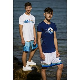 T-Shirt Herren PADDLEFASHION.COM WHITE Baumwolle kurzarm