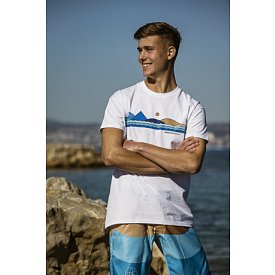 T-Shirt Herren PADDLEFASHION.COM WHITE Baumwolle kurzarm