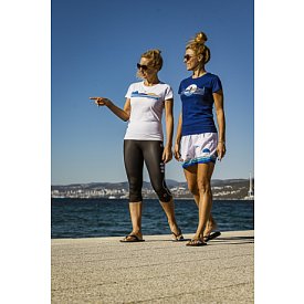 T-Shirt Damen PADDLEFASHION.COM BLUE Baumwolle kurzarm