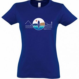 T-Shirt Damen PADDLEFASHION.COM BLUE Baumwolle kurzarm