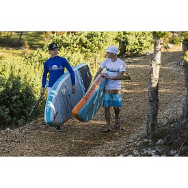 T-shirt Herren PADDLEBOARDING BLUE lycra langarm